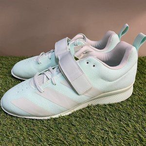 adidas ADIPOWER Weightlifting Training Shoes Mint Green EF2978 Womens 13 NEW